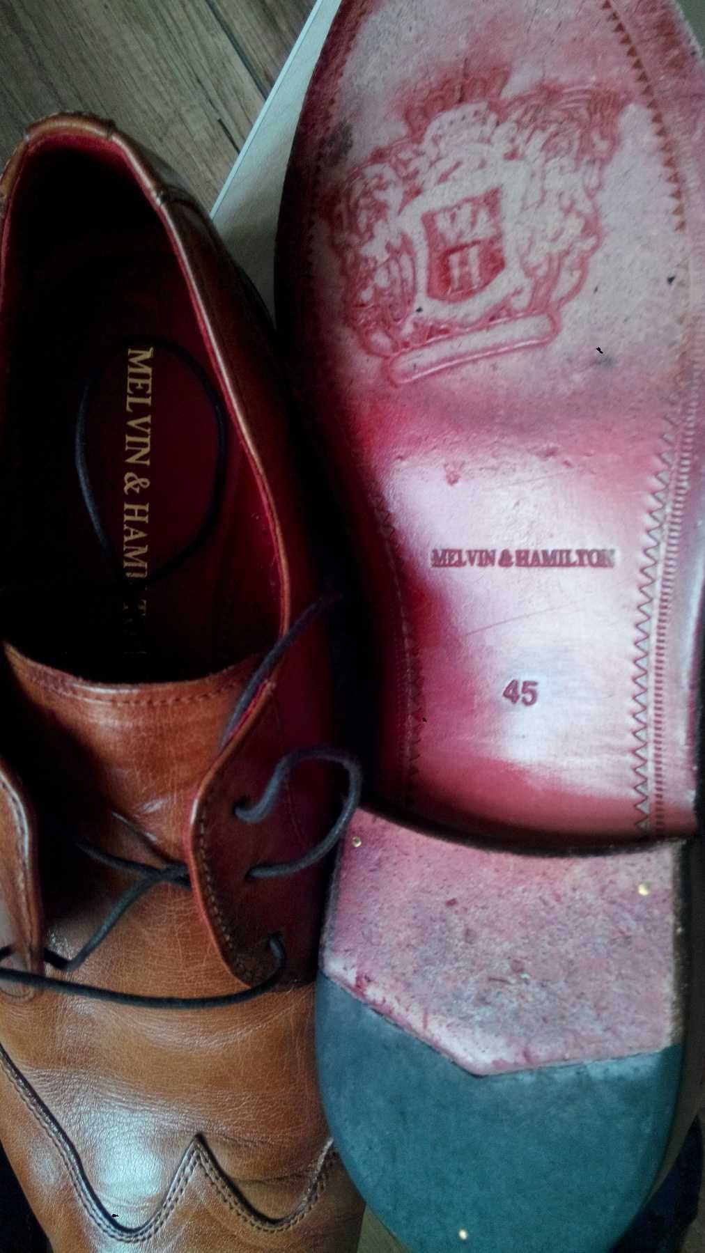 Мужские туфли MELVIN & HAMILTON 45р натуральная кожа Германия Toni 2