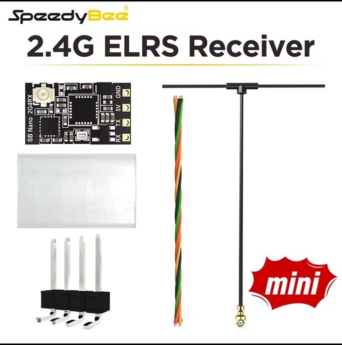 SpeedyBee ELRS 2.4G rx NANO fpv елрс приймач 2.4 мафія mafia