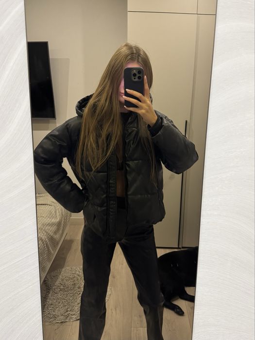 Куртка zara шкіряна, вдягалася пару раз, стан новий