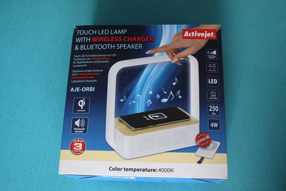Lampka Biurkowa Z Głośnikiem Bluetooth Activejet Aje Orbi Jak Nowa
