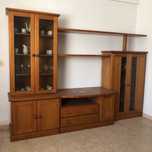 Móvel Sala com vitrine e prateleiras