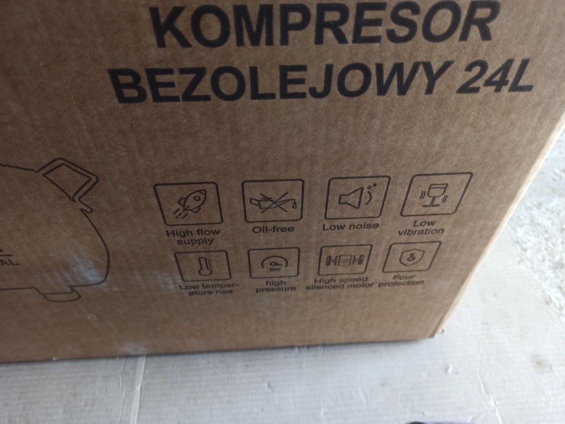Kompresor KRAFT&dele KD2128 24L bez olejowy nowy komplet