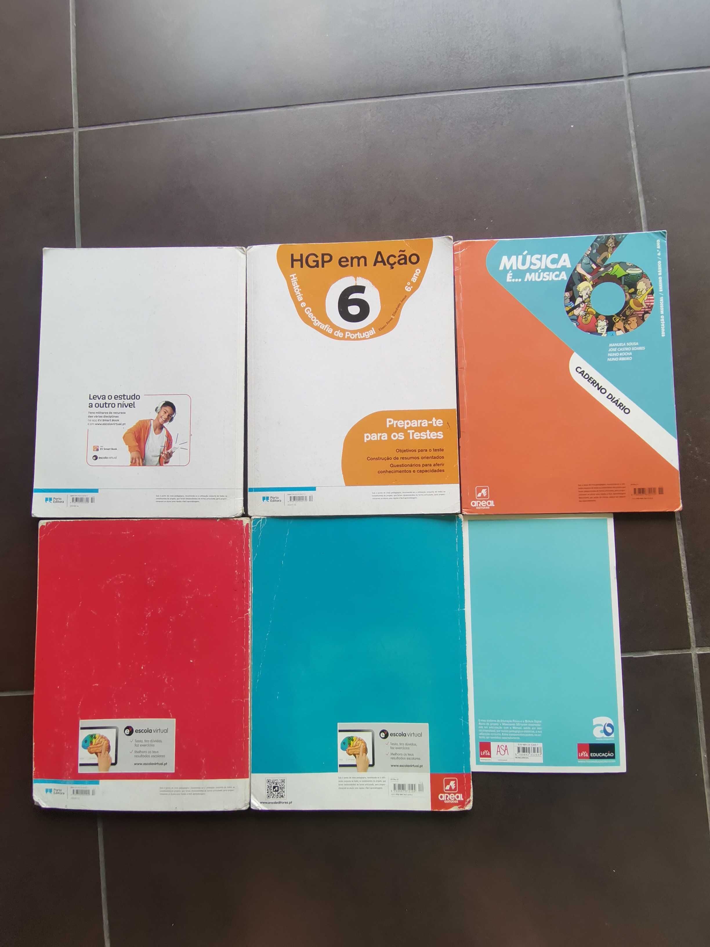 Manuais e Livros de Fichas do 6° Ano