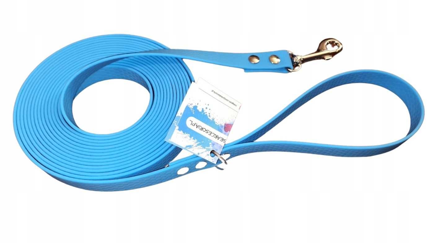 MOCNA SMYCZ PCV linka treningowa HEXALINE Jasnoniebieska- 5m metrów
