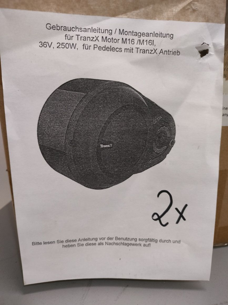 Silnik rowerowy TranzX pakiet 4 sztuki