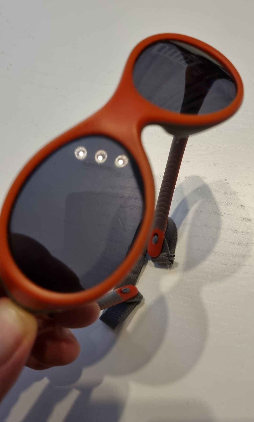 Okulary dziecięce przeciwsłoneczne N-Joy pomarańczowe UV 400