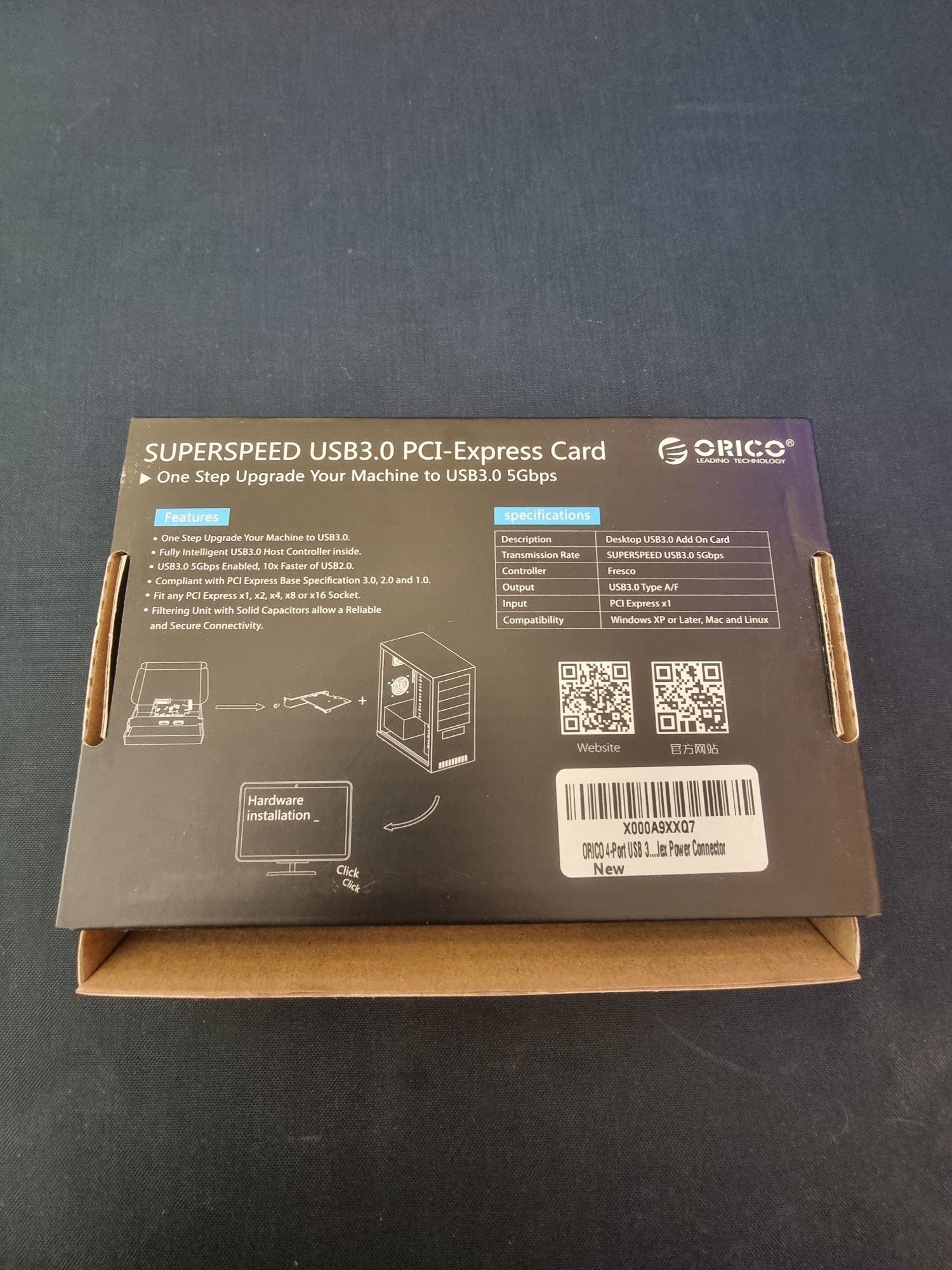 ORICO PME-4U pcie 4x usb