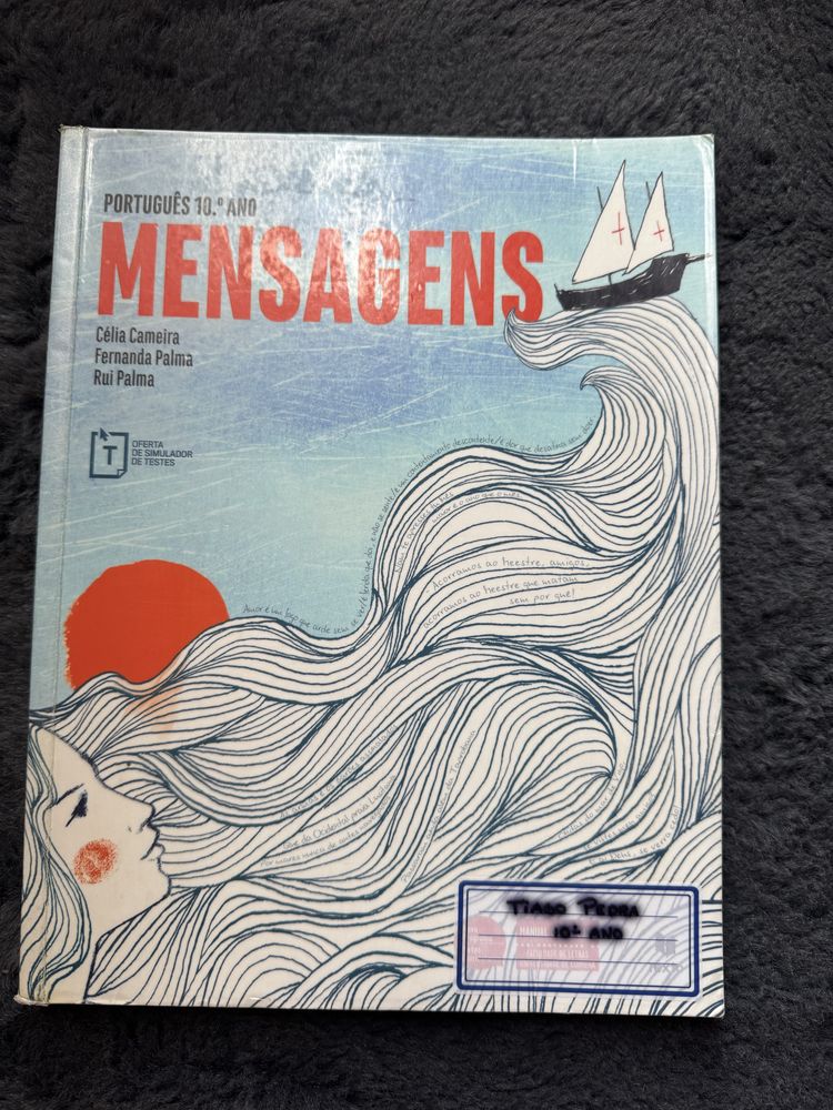 Manual escolar de português - mensagens 10° ano
