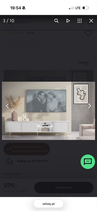 Nowa szafka RTV bello