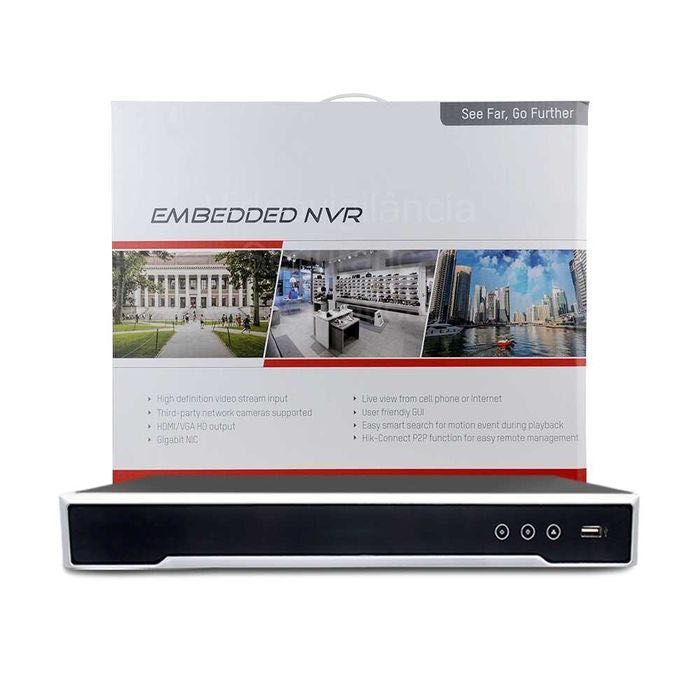 Gravador NVR Hiivision * PoE * 8 canais * 8 MP * 4K