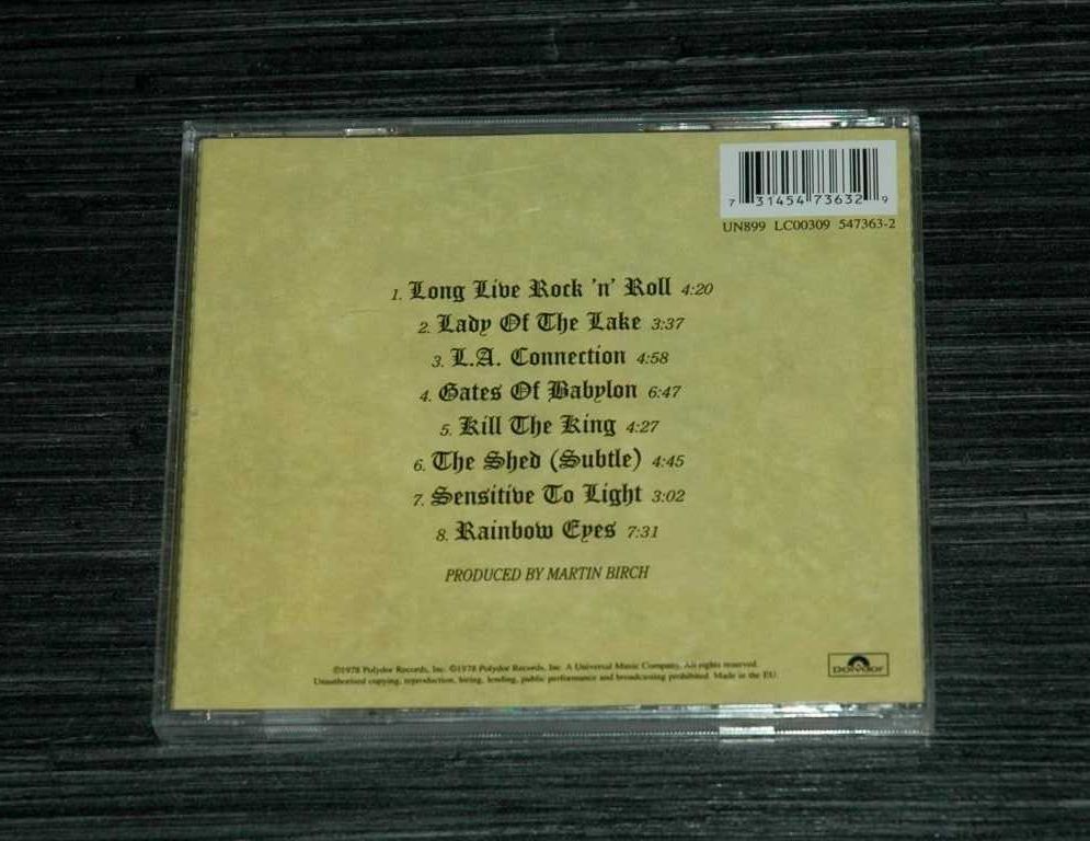 RAINBOW - Long Live Rock`n`Roll. 1978 Polydor. Dio.