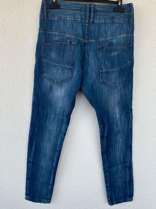 Zara denim boyfriend calças 36