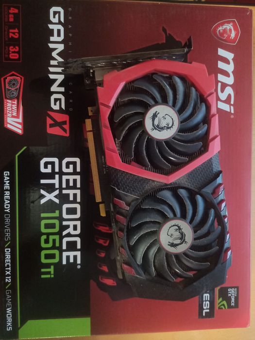 Відеокарта PCI-E 4Gb GeForce GTX1050 ti (DDR5) MSI GAMING X 4G