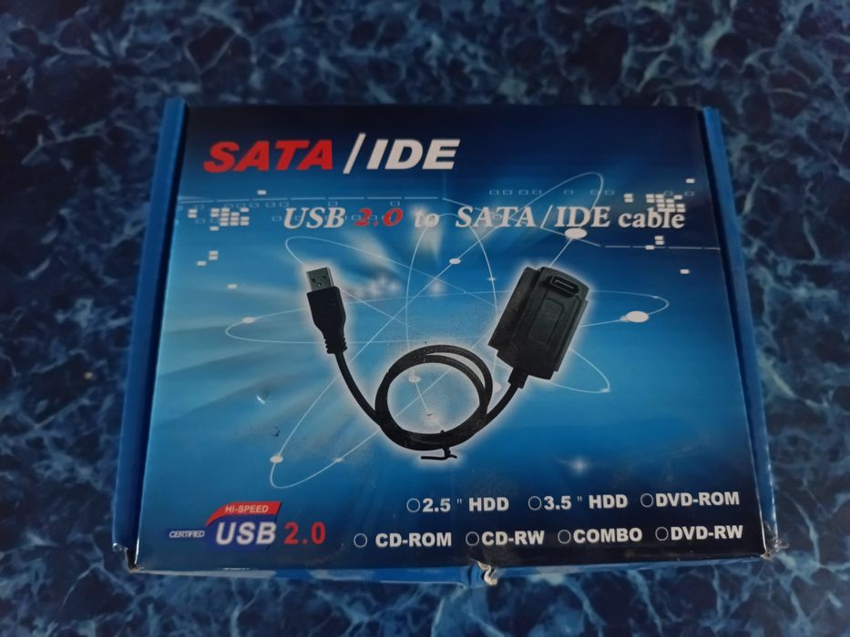 Кабель USB2.0-SATA/IDE, CD/DVD дисковод
