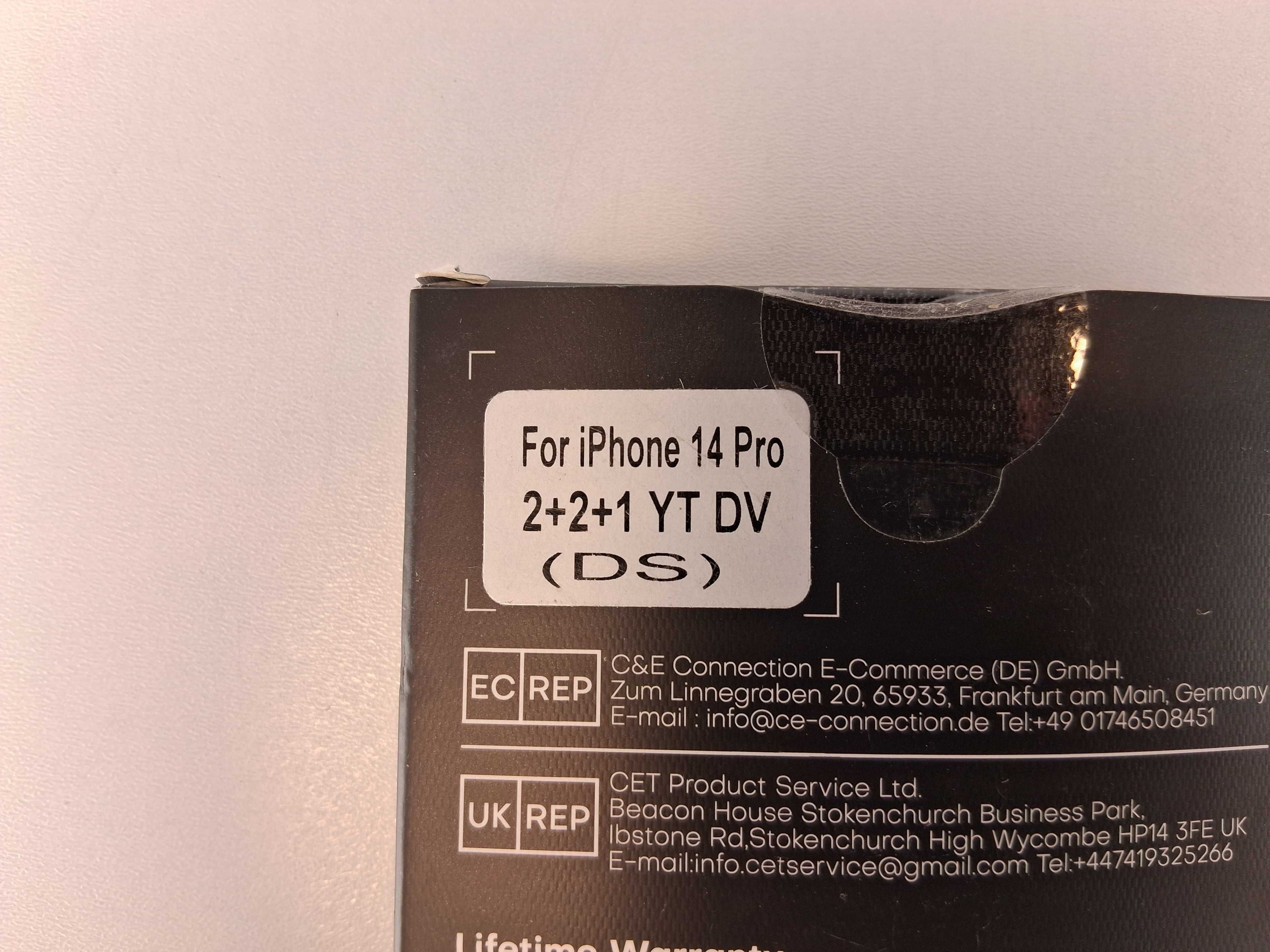 Y127 Zestaw Ochronny Tocol do iPhone 14 Pro Szkło Hartowane Etui Nowy