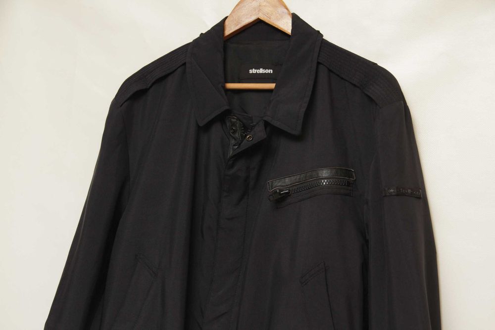 Strellson 56 L куртка из износоустойкивого сукна и хромовой кожи