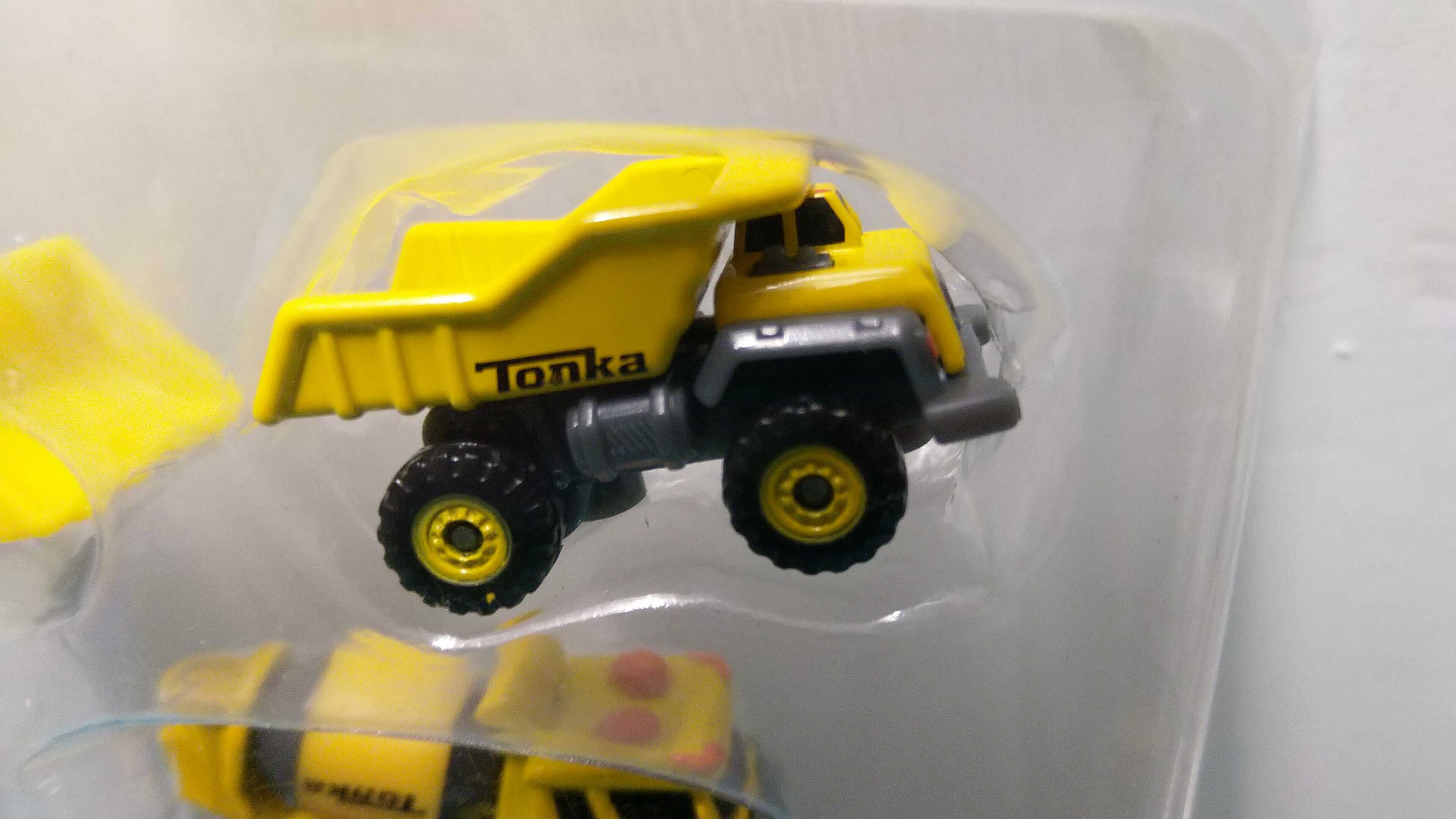 Conjunto de 4 micro miniaturas TONKA: veículos construção/obras