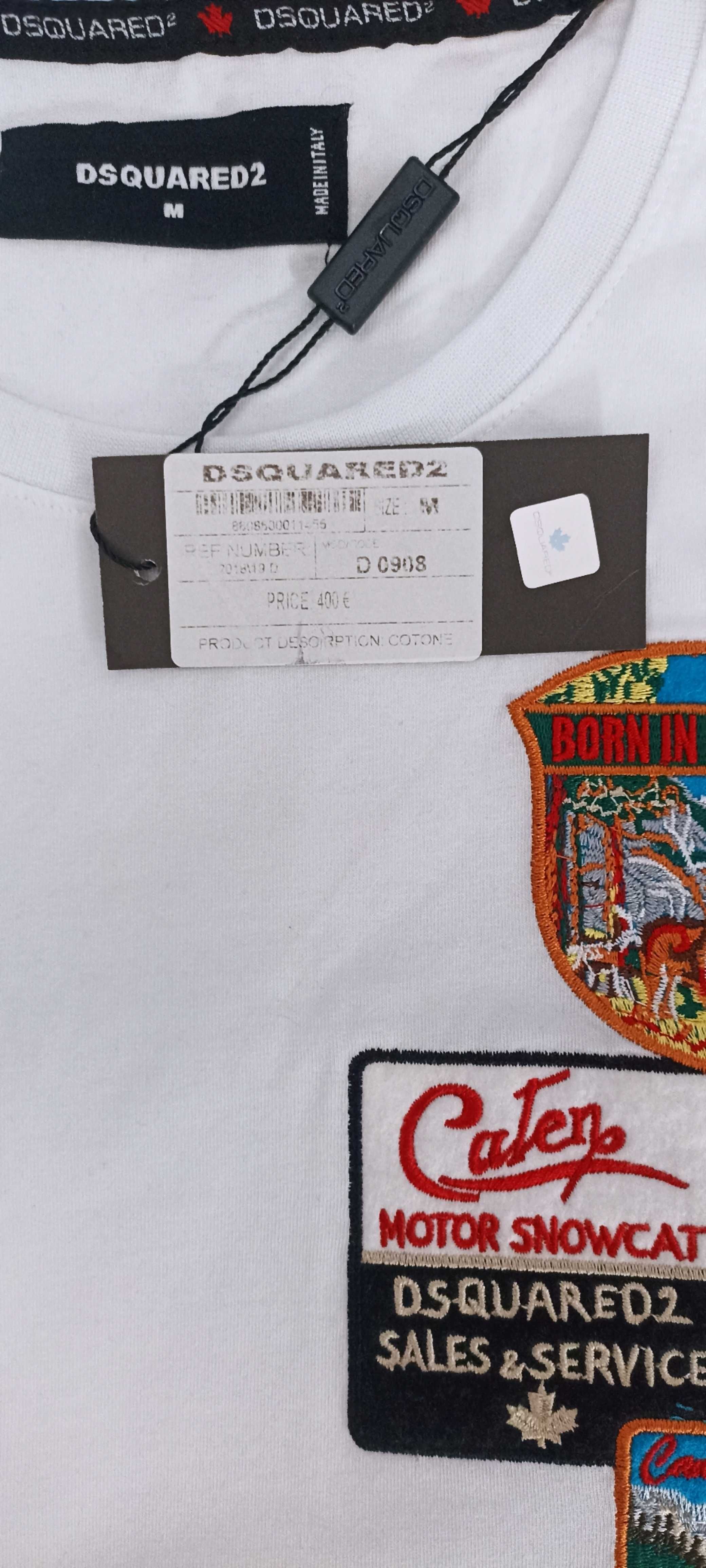 Dsquared2 Icon T-shirt koszulka biała r.S,M,L,XL,XXL