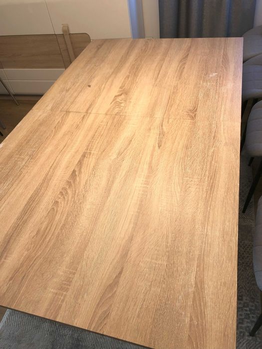 Stabilny i nowoczesny stół do jadalni 160x90 +60cm po rozłożeniu