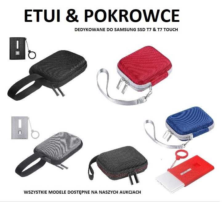 etui do dysków SSD Samsung T7/T7 TOUCH zestaw 2w1 kolor szary