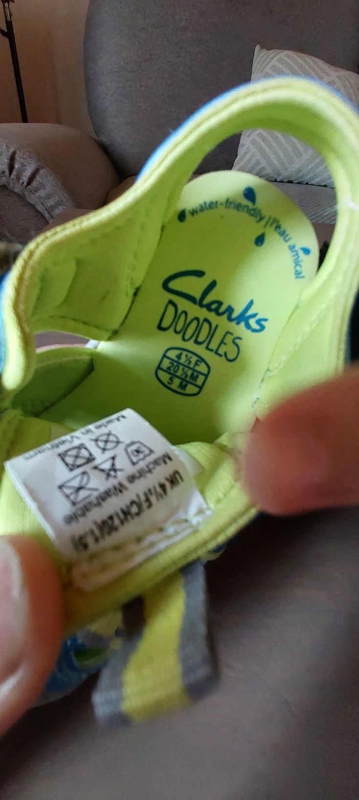 Sandałki Clarks Doodles lekkie wodoodporne do wody