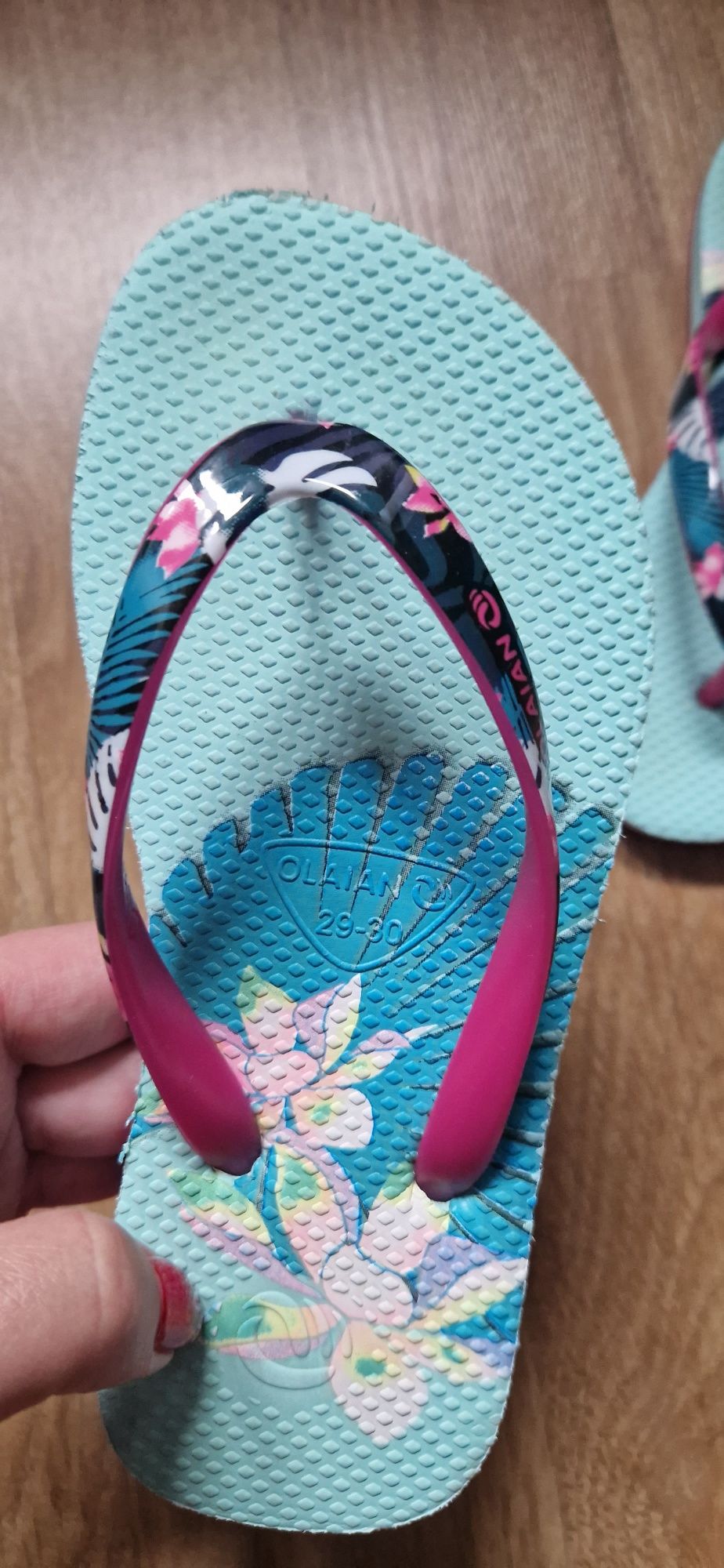 Klapki Japonki buty basenowe plażowe olaian rozmiar 29 30