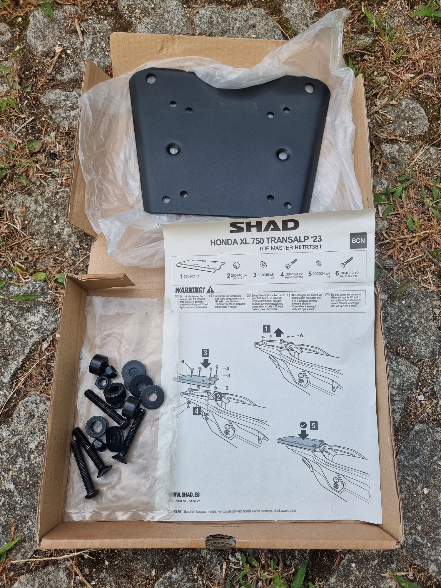 Adaptador para topcase Shad para Honda XL750 Transalp