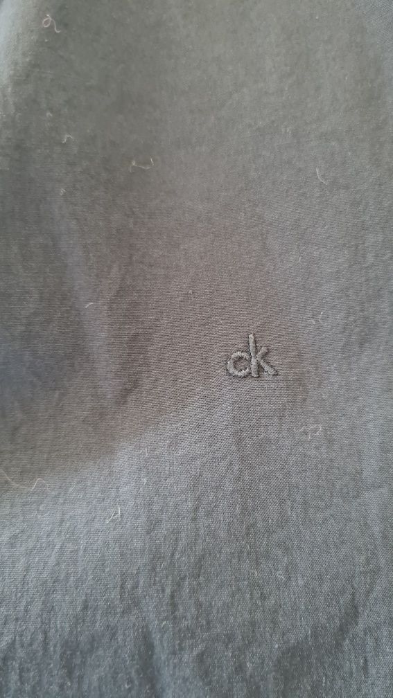 Elegancka garniturowa koszula Calvin Klein. Granatowa. XXL / XL. Długi