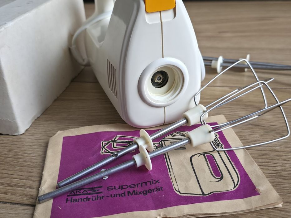 Mikser ręczny AKA Supermix NRD DDR PRL Vintage Sprawny Oryginał zEpoki