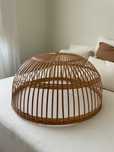 Abajur de teto em rattan
