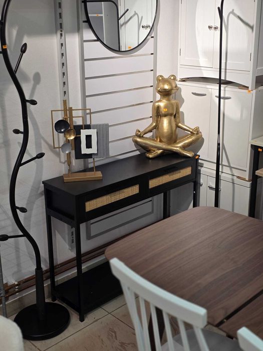 Nowoczesna Konsola Beliani OPOCO Wicker Front - Nowa