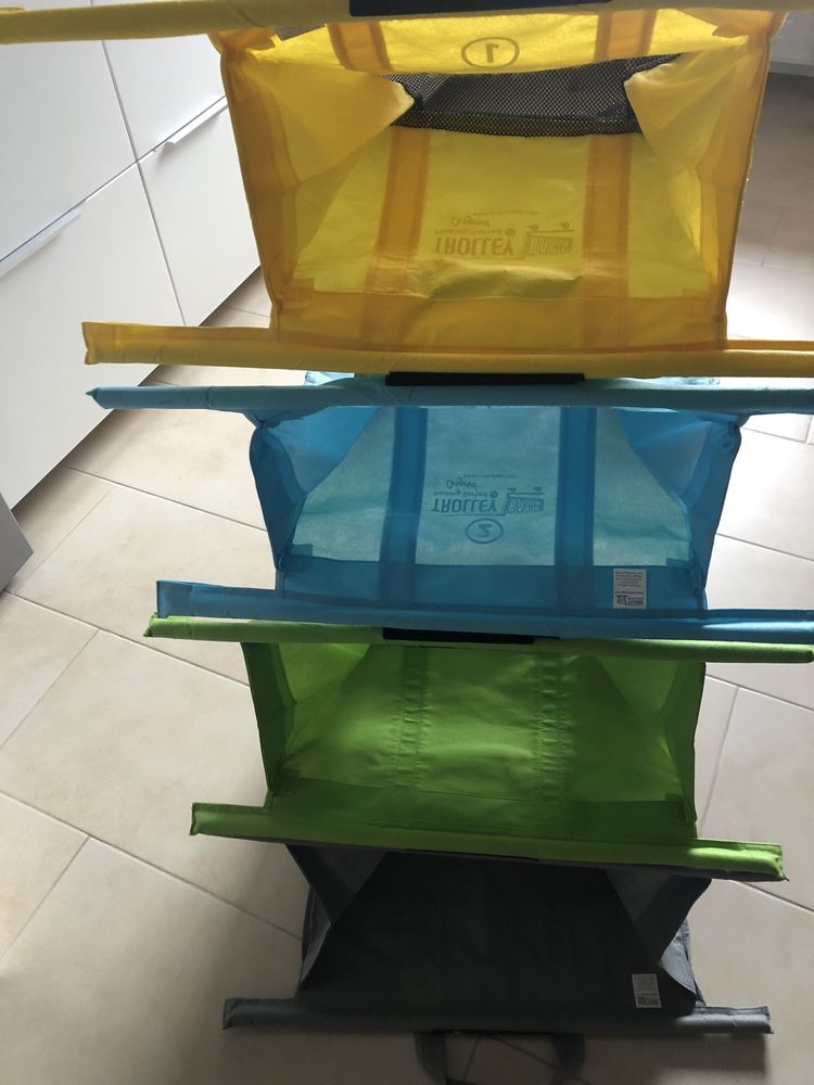 Torby na zakupu do sortowania zakładane na wózek Trolley Bags