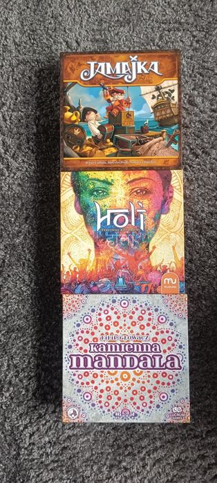 Zestaw 3 gier planszowych - Jamajka, Holi, Kamienna Mandala