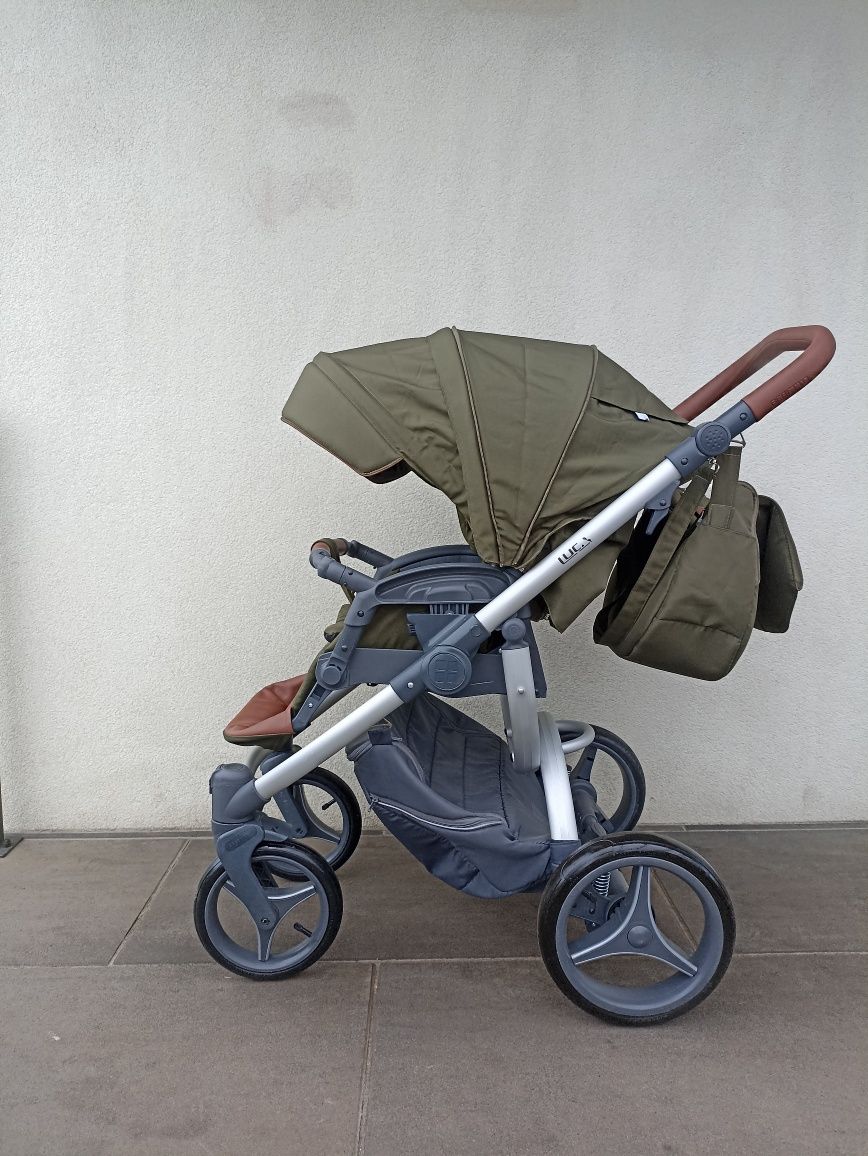 Wózek 3/1,4/1 Bebetto Luca pro khaki z fotelikiem GB