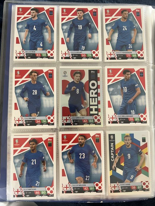 Set completo da seleção de Inglaterra