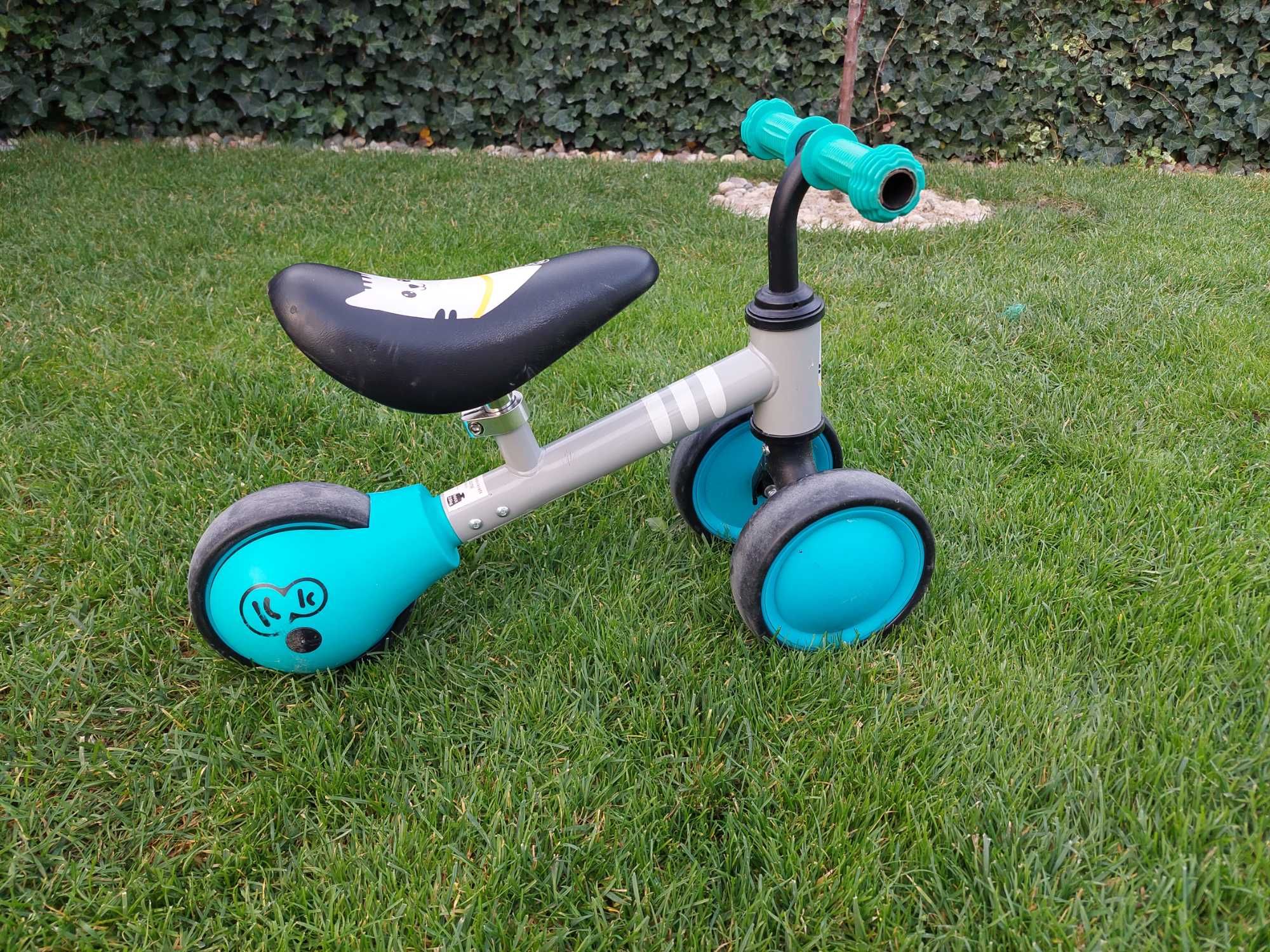 rowerek 3kołowy Kinderkraft Cutie dla malucha szaro-turkusowy