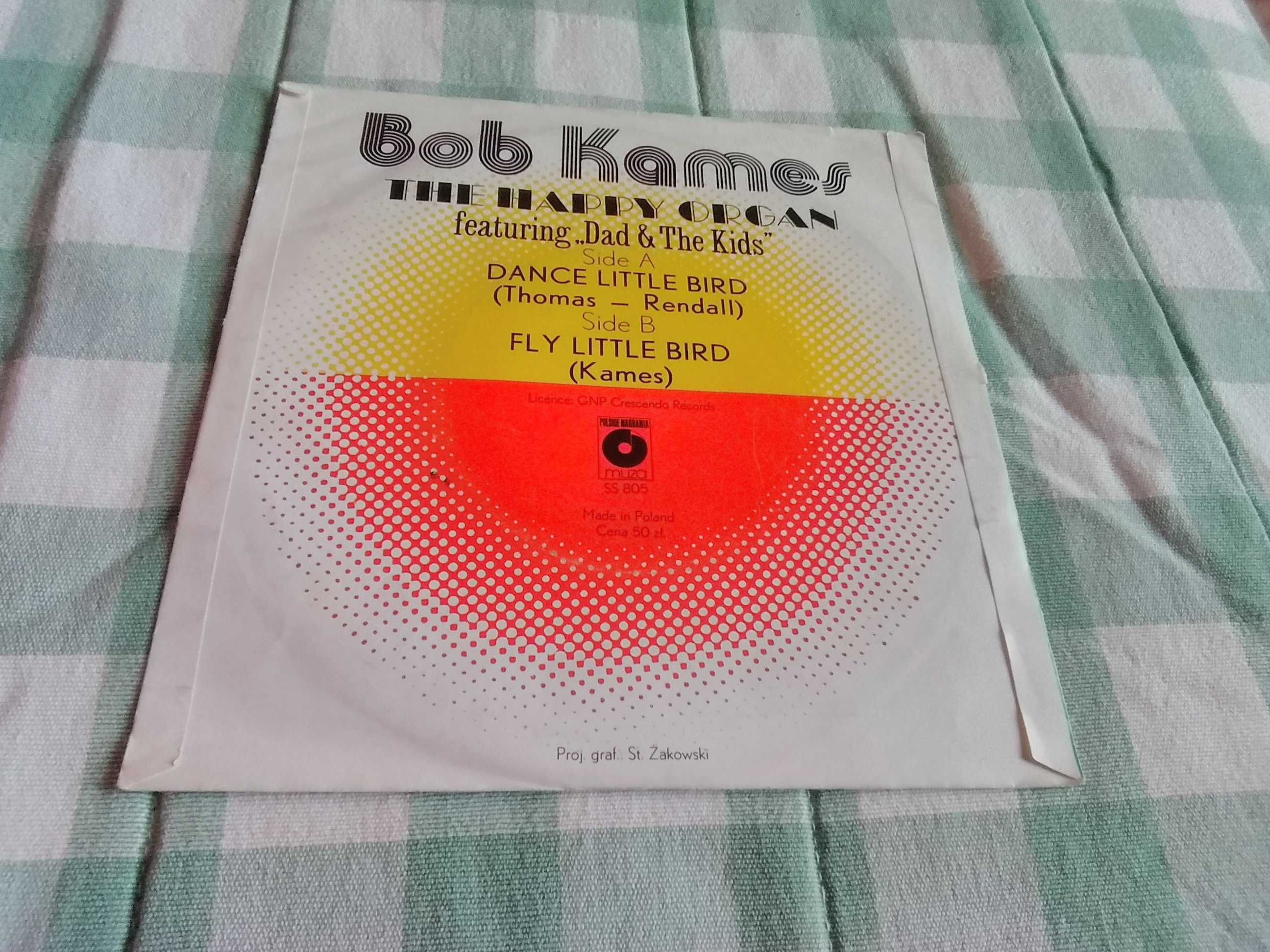 Bob Kames  - the happy  organ - winyl single