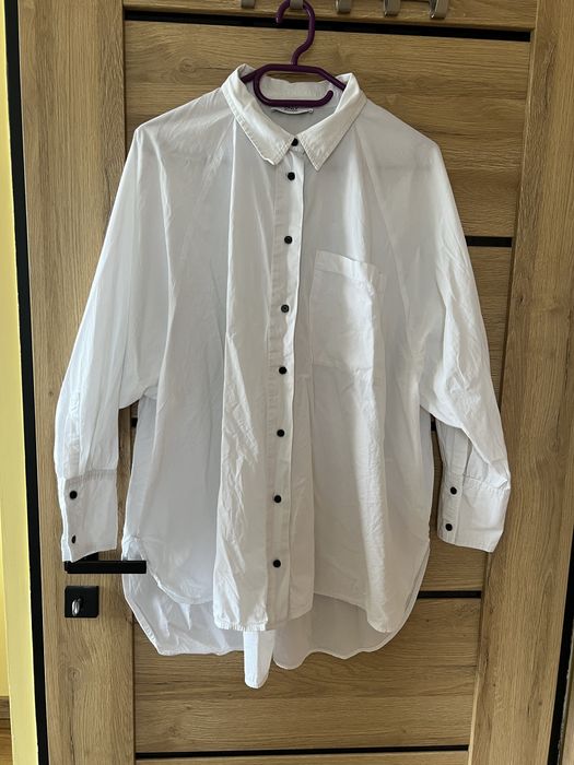 Koszula z długim rękawem biała bawełniana Only r. XL oversize