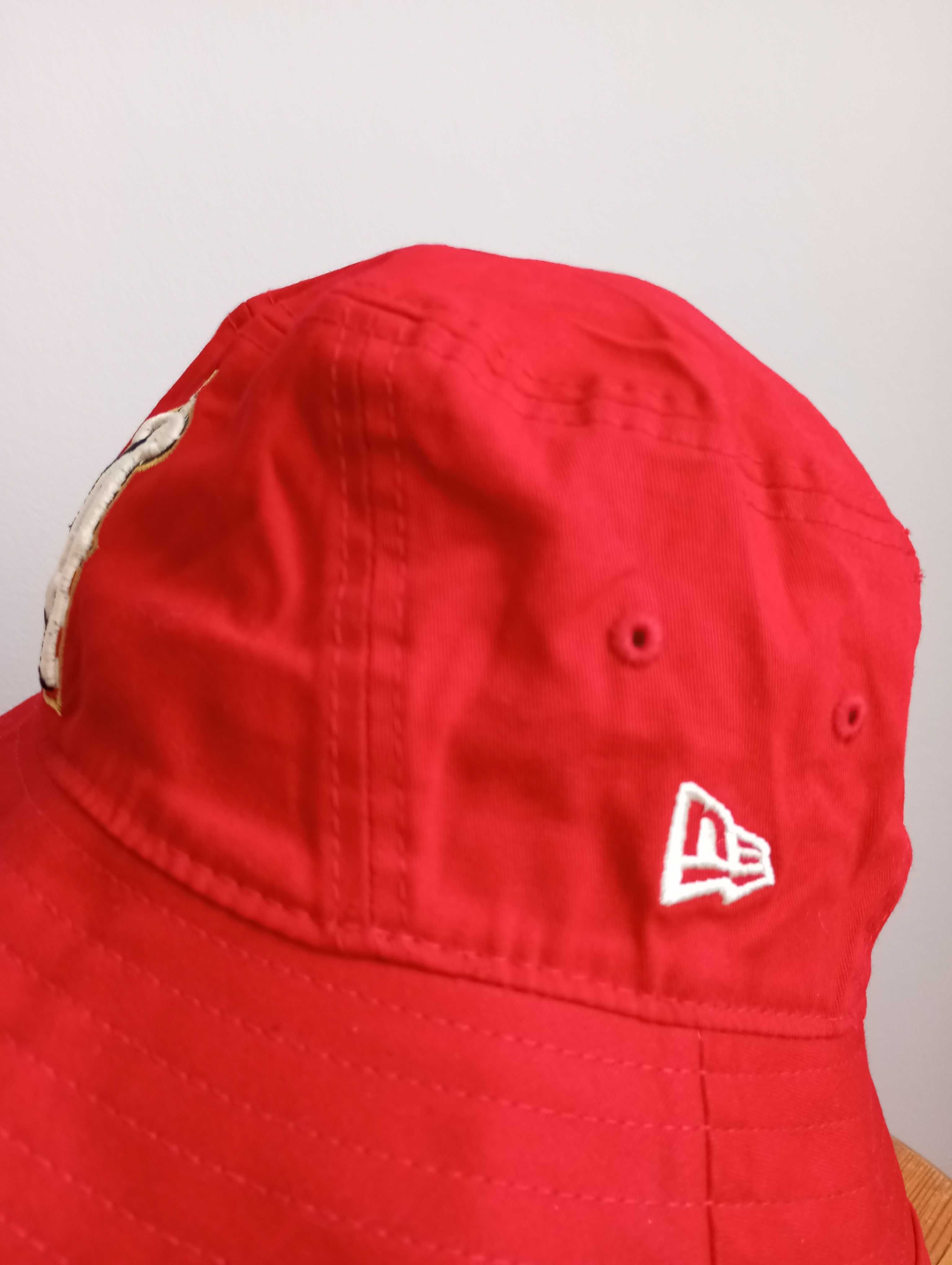 Kapelusz New Era American Bucket Czerwony rozm. uniwersalny
