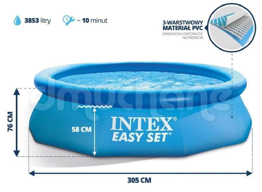 Надувной бассейн Intex Інтекс 28120 размер 305х76 см  объем 3850 лит