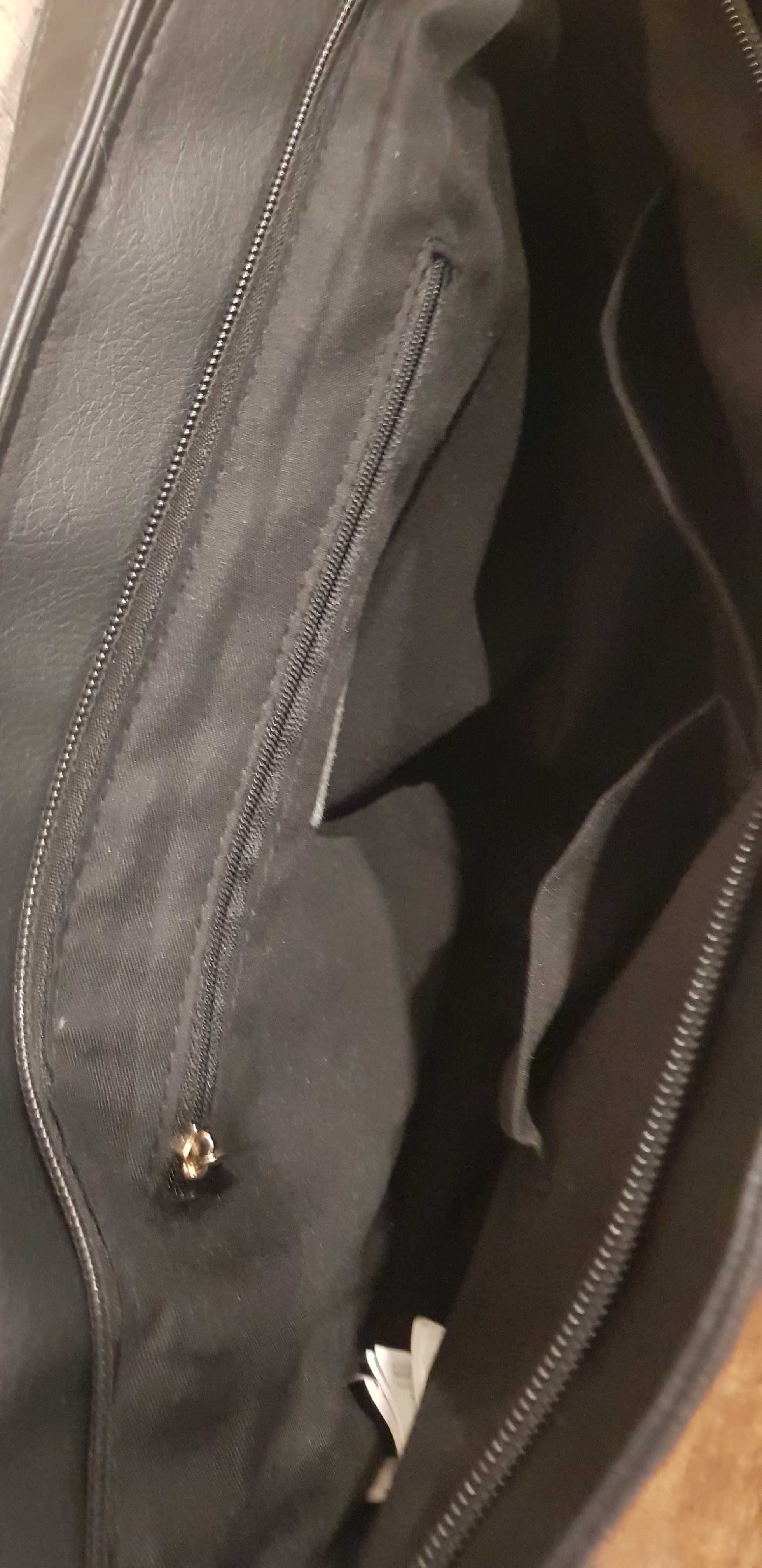 duża torba pojemna i wysoka idealna na uczelnie eko skóra -Okazja