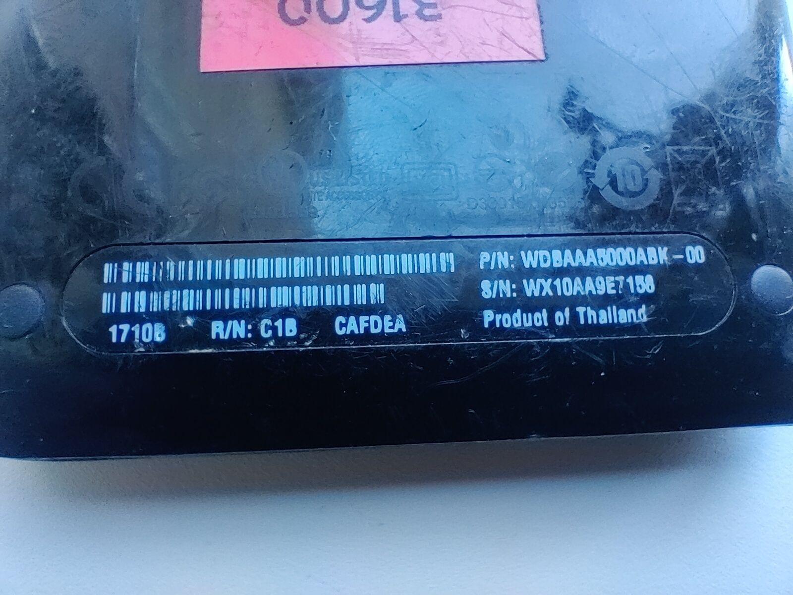 Зовнішній жорсткий диск WD 500 GB
