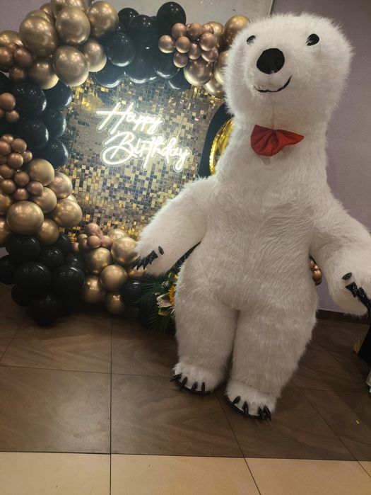 BUBBLE House Jump. Dmuchany Zamek. Biały Miś. Animacje