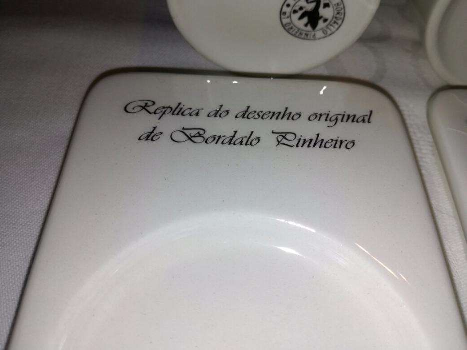 2 Taças de café réplica Bordalo Pinheiro - o Polícia