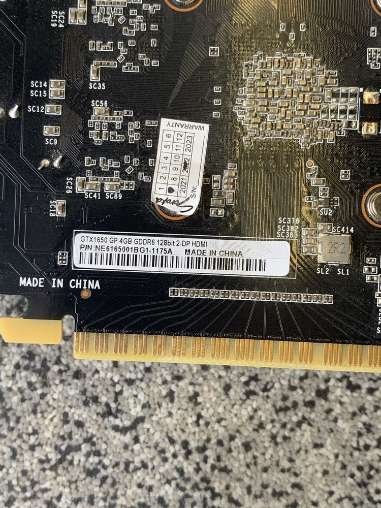 Продаю відеокарту Palit GTX 1650 4GB у коробці
