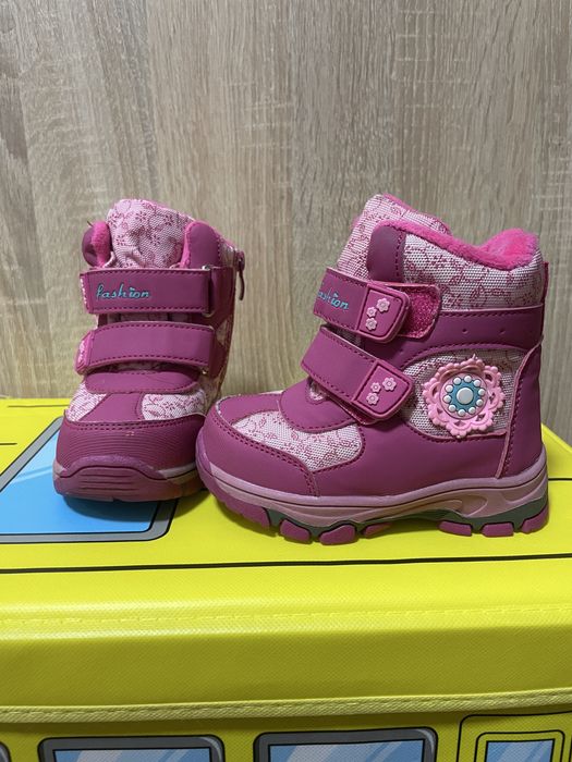 Теплі чобітки, черевики зимові, на зиму, 23 розмір