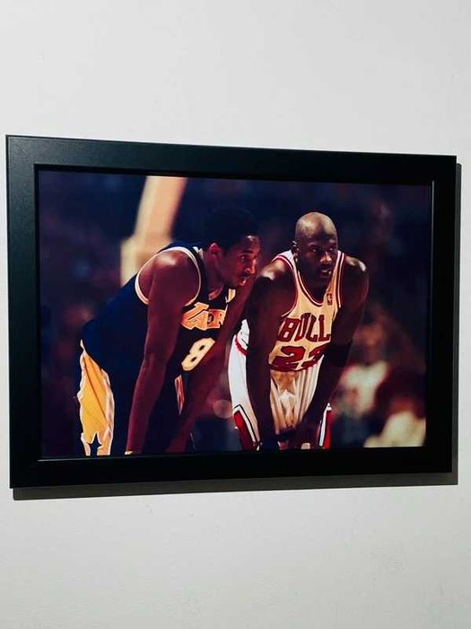 Plakat Jordan Kobe NBA w Ramce Prezent