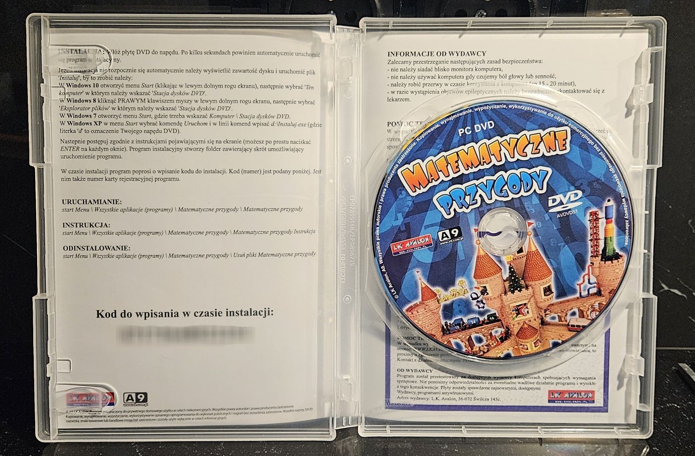 Matematyczne przygody Gry matematyczne 8-11 lat. PC CD-ROM.