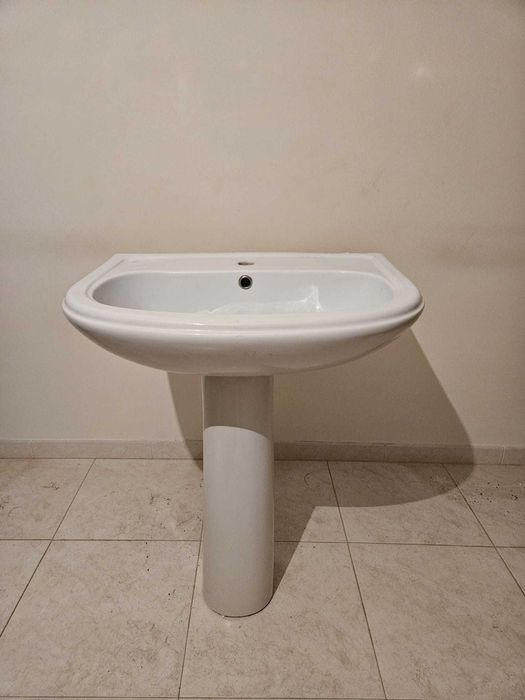 Lavatório WC com coluna - cerâmica