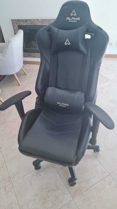 Cadeira Gaming Alpha Gamer Zeta Preta + OFERTA Cadeira Gaming LOVIT